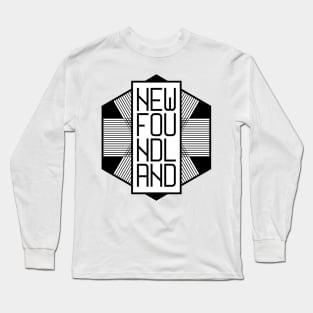 NL Line Badge || Newfoundland and Labrador || Gifts || Souvenirs || Clothing Long Sleeve T-Shirt